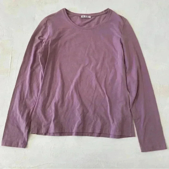 Loro Piana Tops - Loro Piana Purple Crewneck Long Sleeve Cotton Blend Size 48